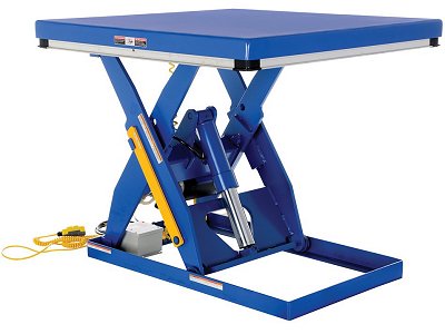 Vestil Electric Hydraulic Scissor Lift Table 3000 Lb Load 48" X 48"